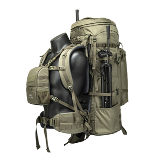 Mochila de caza con marco de fibra de carbono 80L